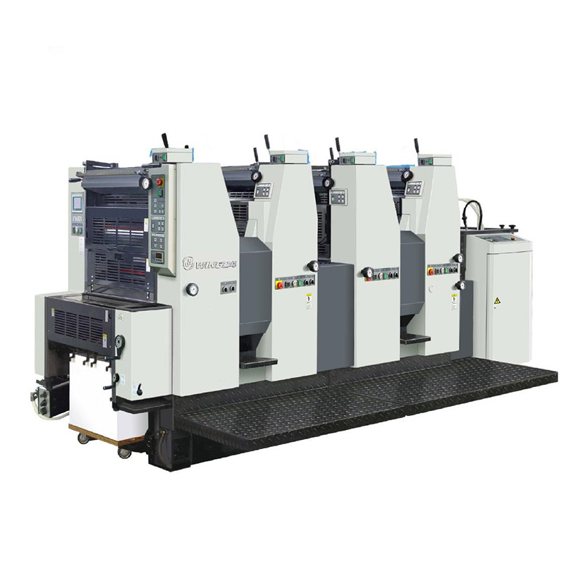 ຂະໜາດໃຫຍ່ A3 Alcohol Dampening Four-Color Offset Printing Press